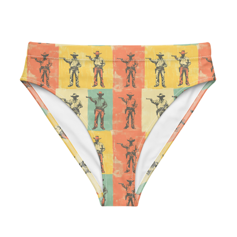 High Noon Holdup: Gunfighter Showdown High-Waisted Bikini Bottom