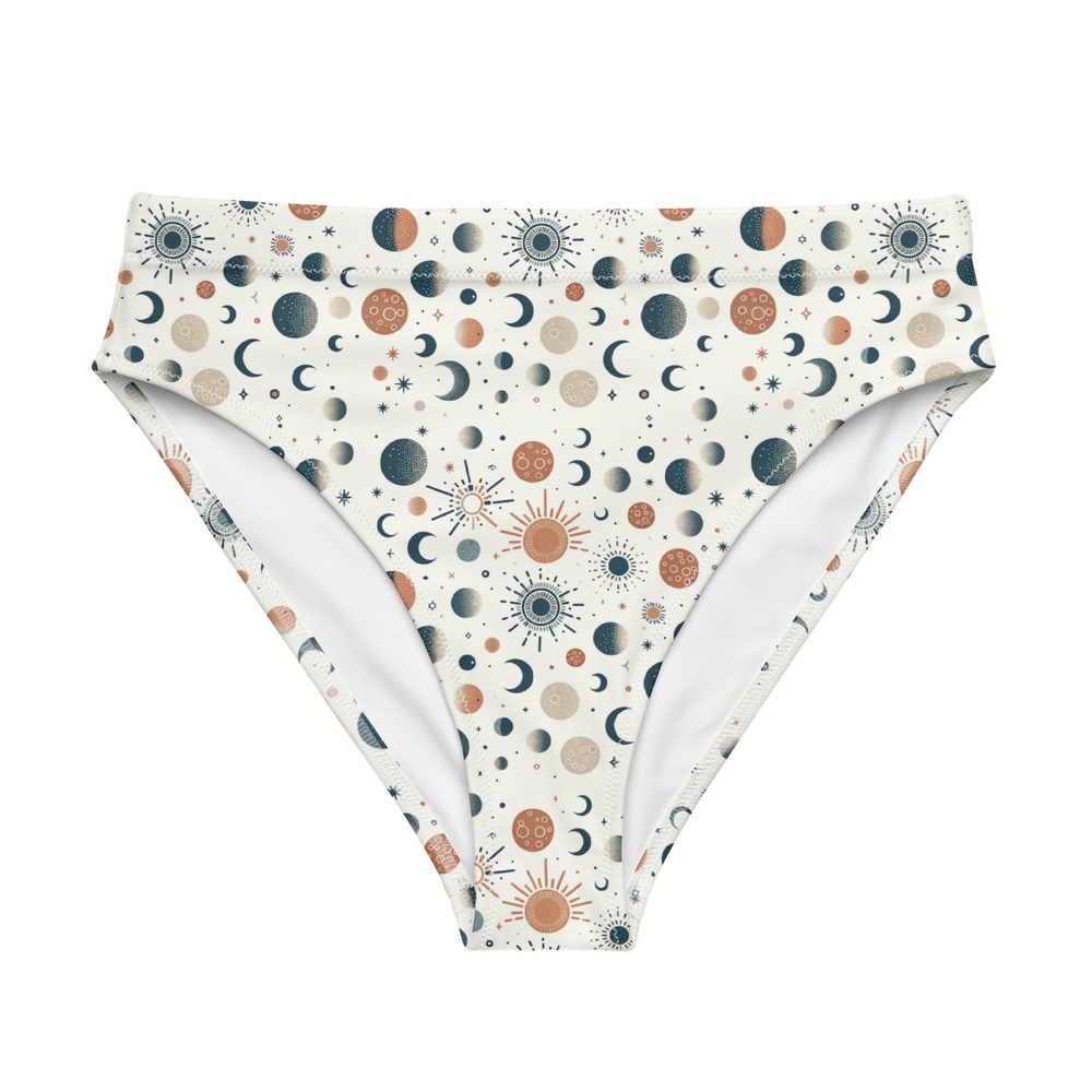Solar Flare: Sunburst Radiance High-Waisted Bikini Bottom