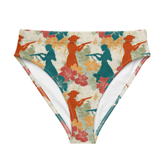 Hibiscus Draw: Gunfighter Showdown High-Waisted Bikini Bottom