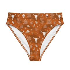 Deep Orange: Hooked On Heat High-Waisted Bikini Bottom