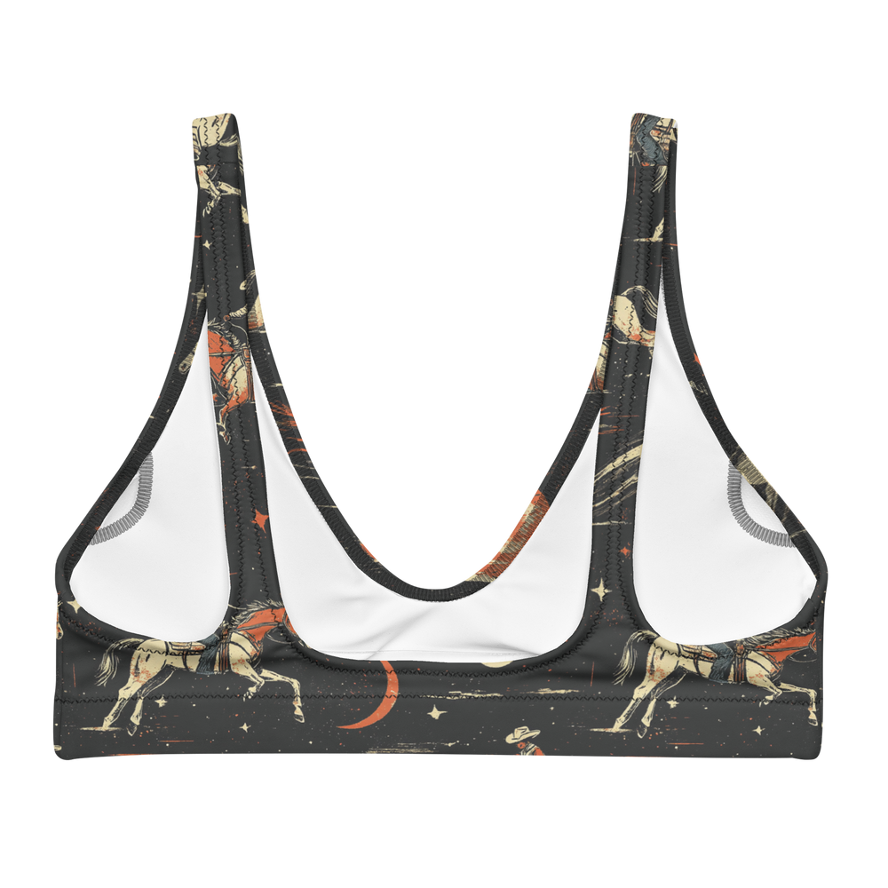 Solar Spur: Cosmic Range Rider High-Waisted Bikini Top