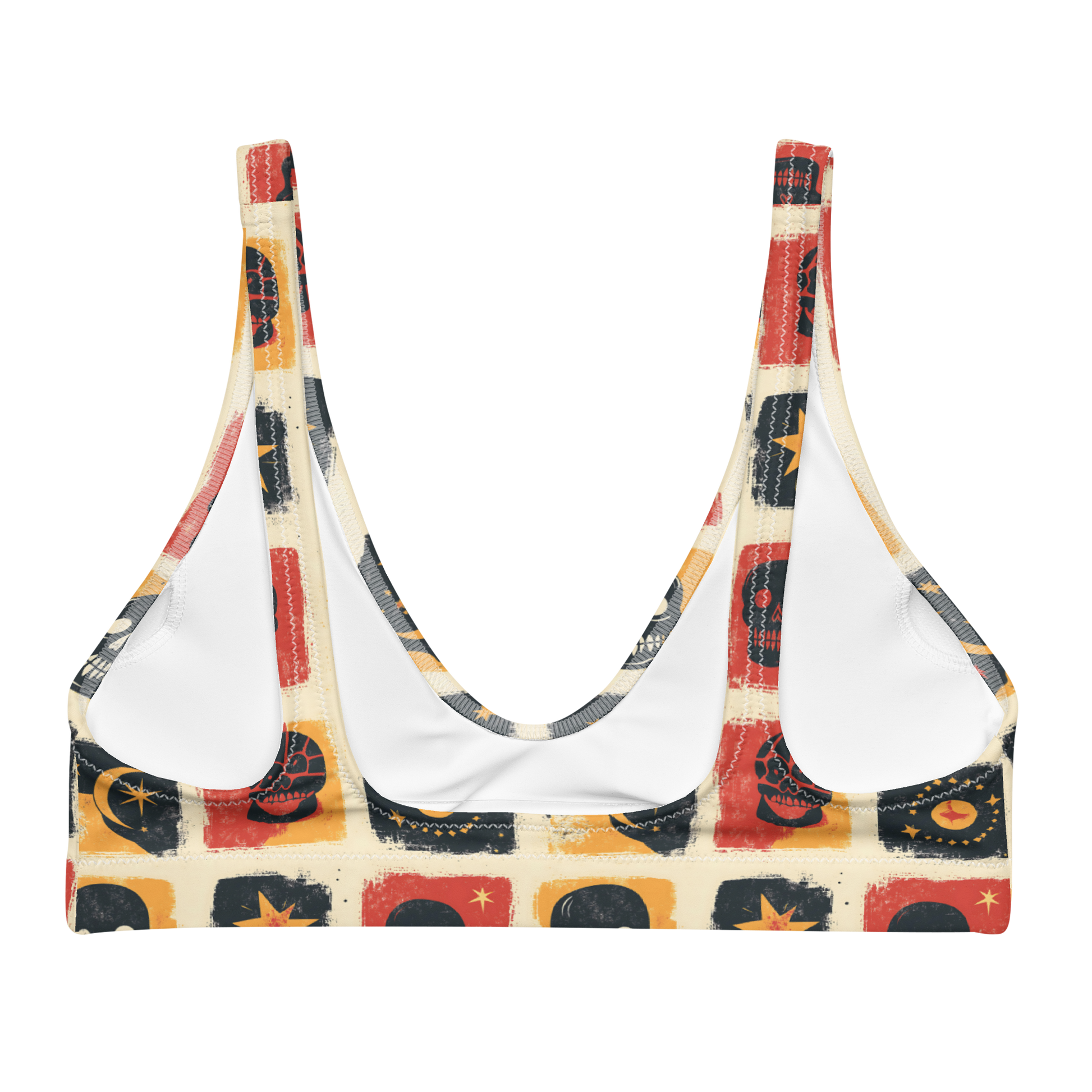 Grim Canyon: Skull Panel High-Waisted Bikini Top