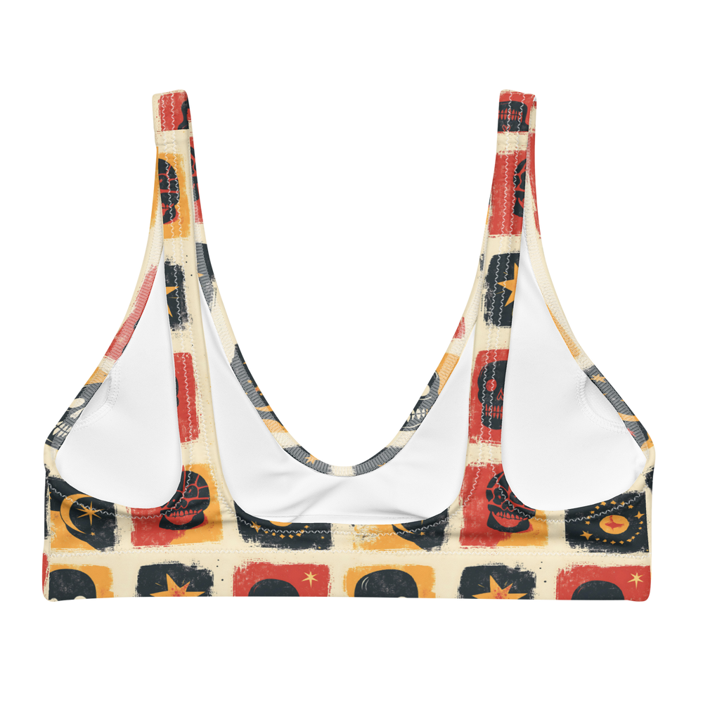 Grim Canyon: Skull Panel High-Waisted Bikini Top