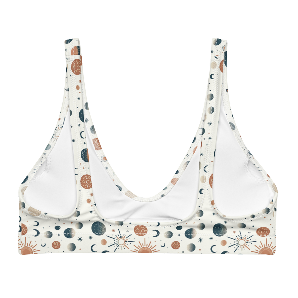 Solar Flare: Sunburst Radiance High-Waisted Bikini Top