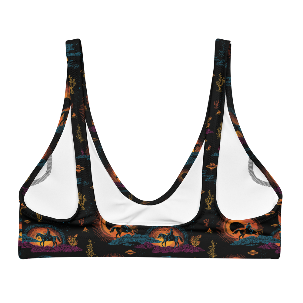 Neon Eclipse: Old Western High-Waisted Bikini Top