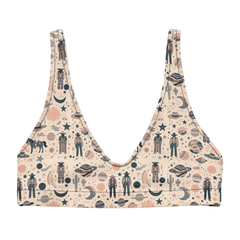 Cosmic Wrangler: Western Space Cowboy High-Waisted Bikini Top