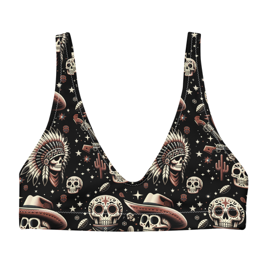 Renegade Revel: Outlaw Skull High-Waisted Bikini Top