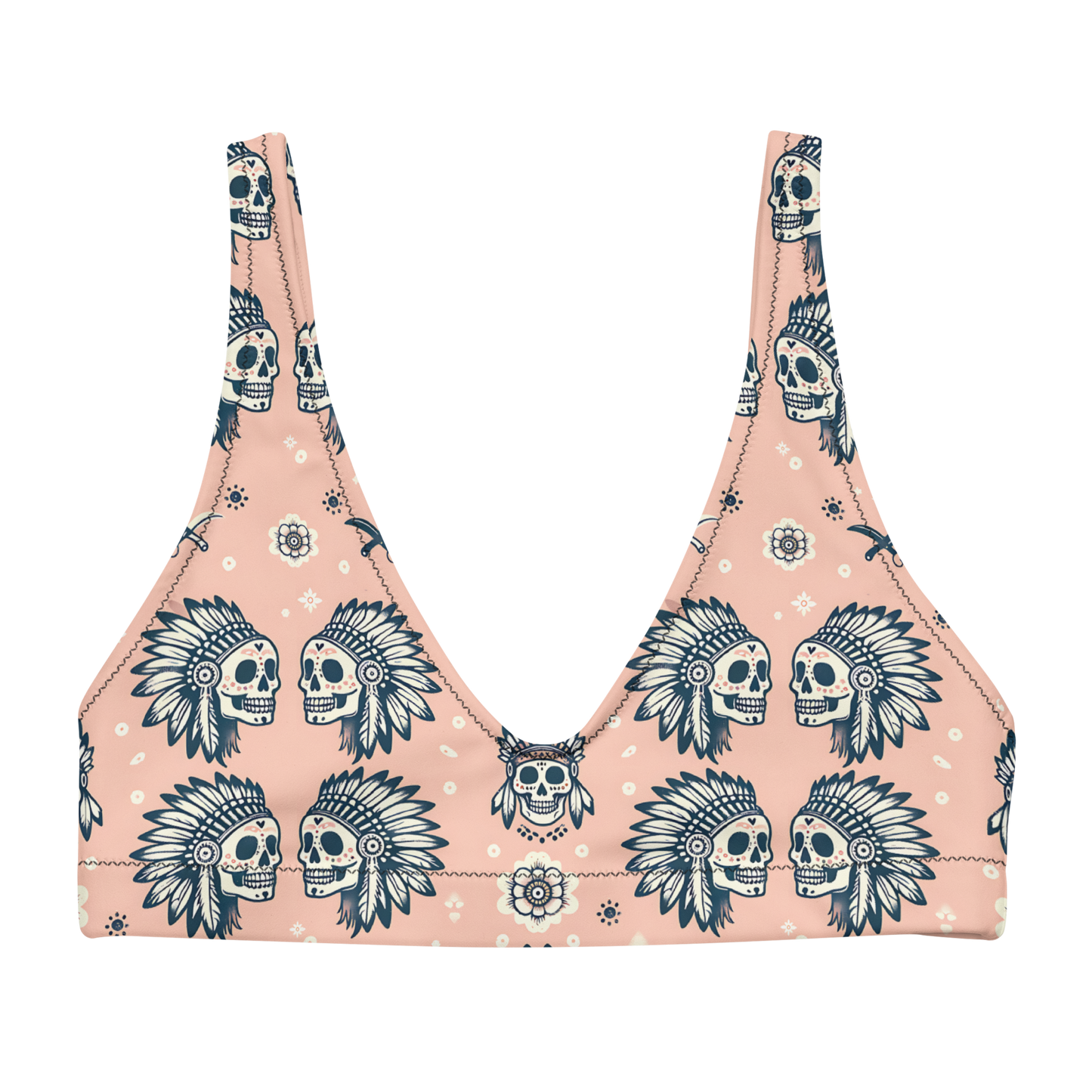 Warrior Calavera: Sunset Ceremonies High-Waisted Bikini Top