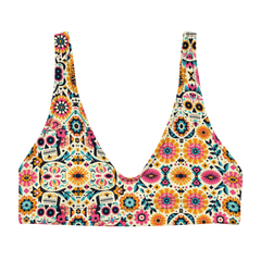 Calavera Dreams: Dia de los Muertos High-Waisted Bikini Top