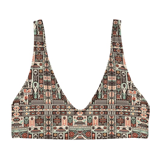 Mayan Fever Dream: A Sighting High-Waisted Bikini Top