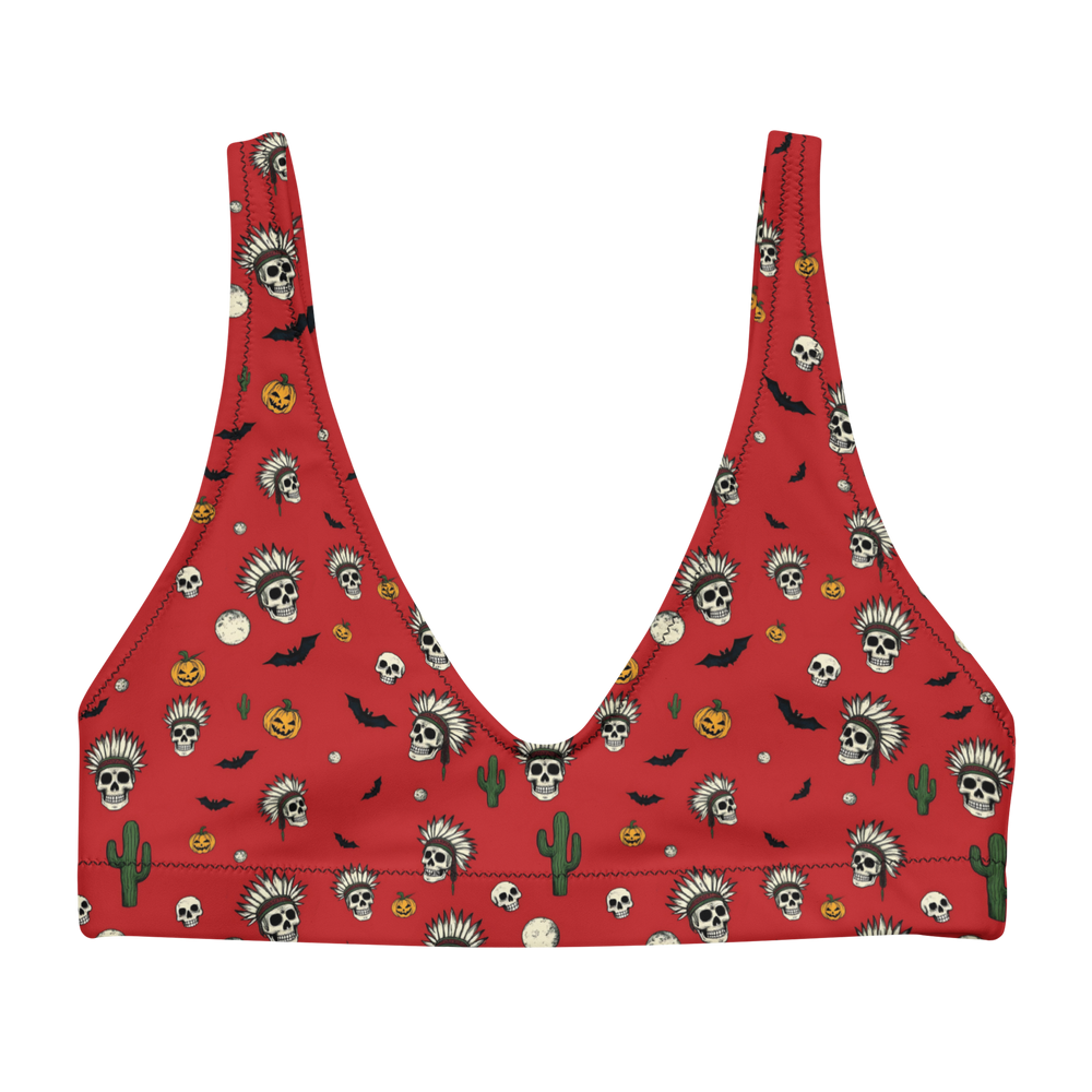 Sugar Skulls: Hallowed Ground High-Waisted Bikini Top
