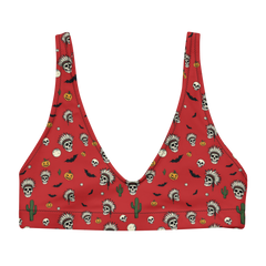 Sugar Skulls: Hallowed Ground High-Waisted Bikini Top