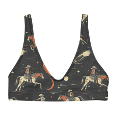 Solar Spur: Cosmic Range Rider High-Waisted Bikini Top