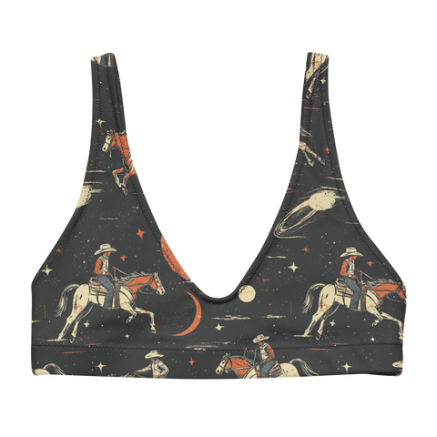 Solar Spur: Cosmic Range Rider High-Waisted Bikini Top
