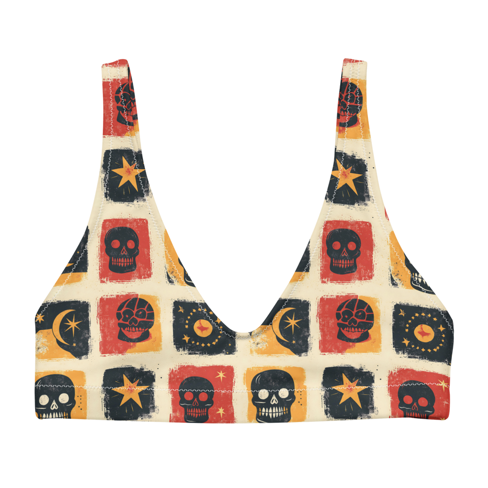 Grim Canyon: Skull Panel High-Waisted Bikini Top
