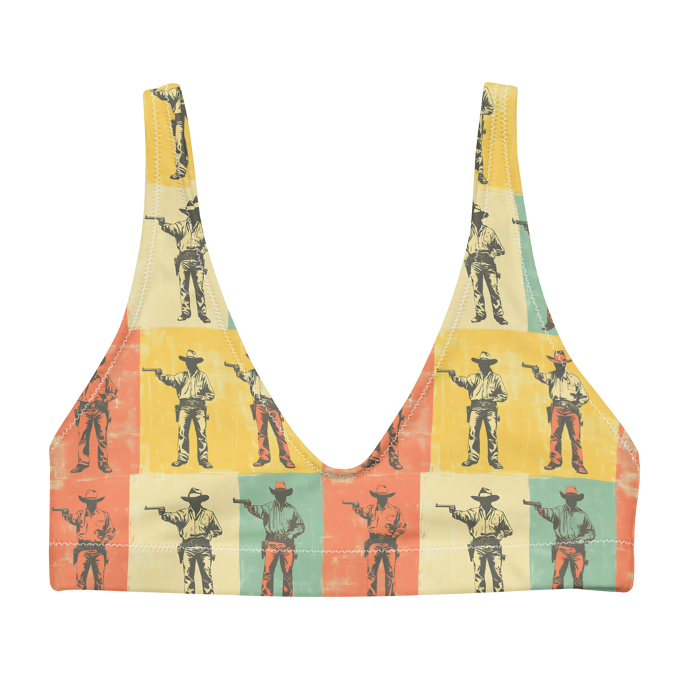 High Noon Holdup: Gunfighter Showdown High-Waisted Bikini Top