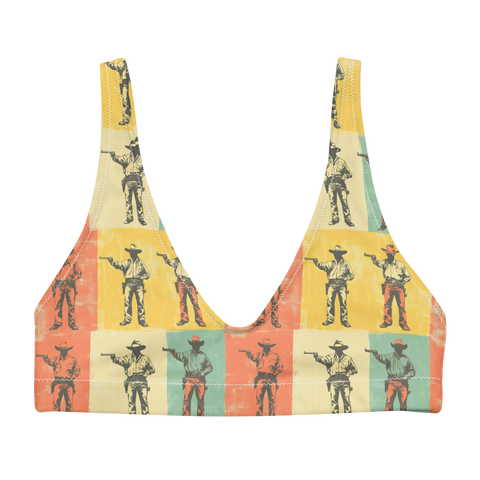 High Noon Holdup: Gunfighter Showdown High-Waisted Bikini Top