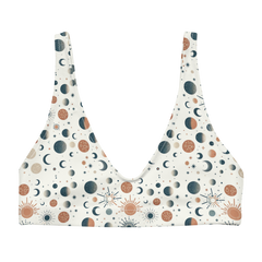Solar Flare: Sunburst Radiance High-Waisted Bikini Top