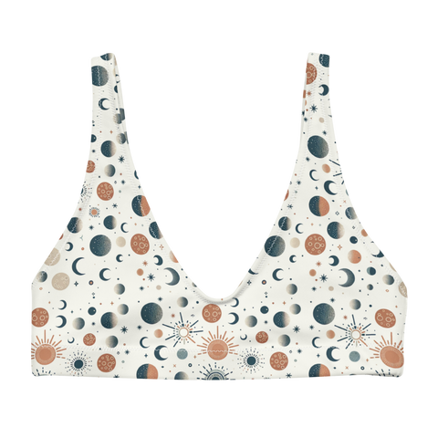 Solar Flare: Sunburst Radiance High-Waisted Bikini Top