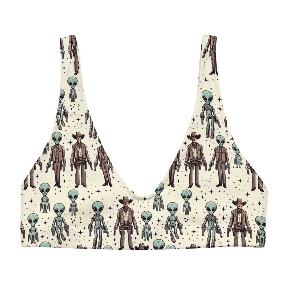 Cosmic Cowboys: Cowboys and Aliens High-Waisted Bikini Top