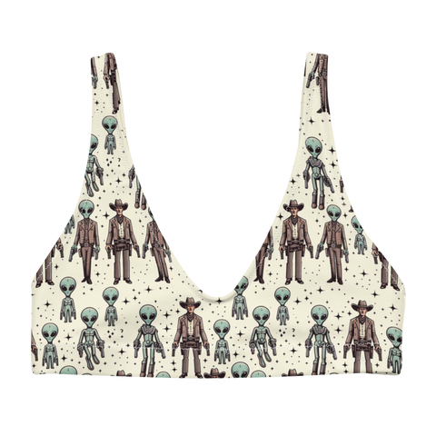 Cosmic Cowboys: Cowboys and Aliens High-Waisted Bikini Top