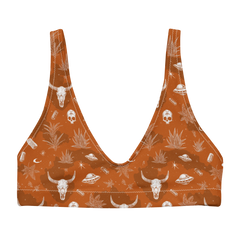 Deep Orange: Hooked On Heat High-Waisted Bikini Top