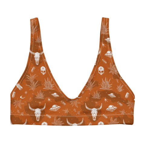 Deep Orange: Hooked On Heat High-Waisted Bikini Top