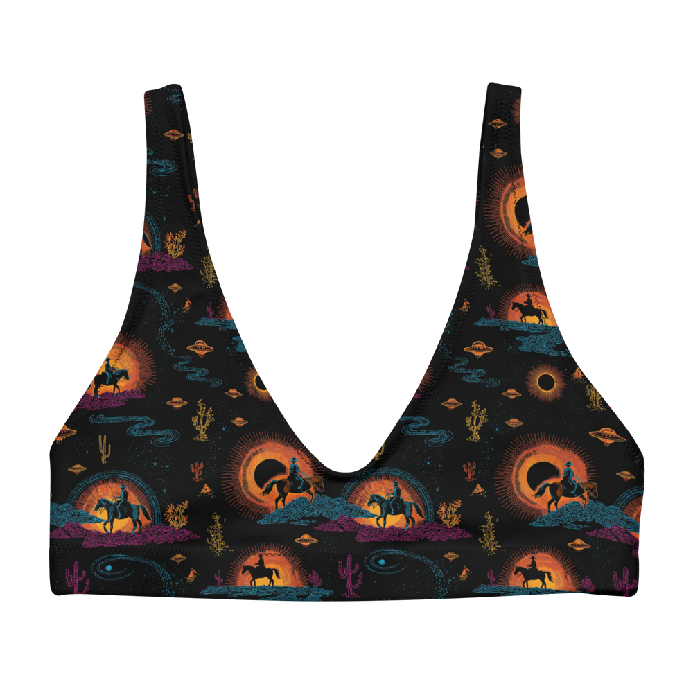 Neon Eclipse: Old Western High-Waisted Bikini Top