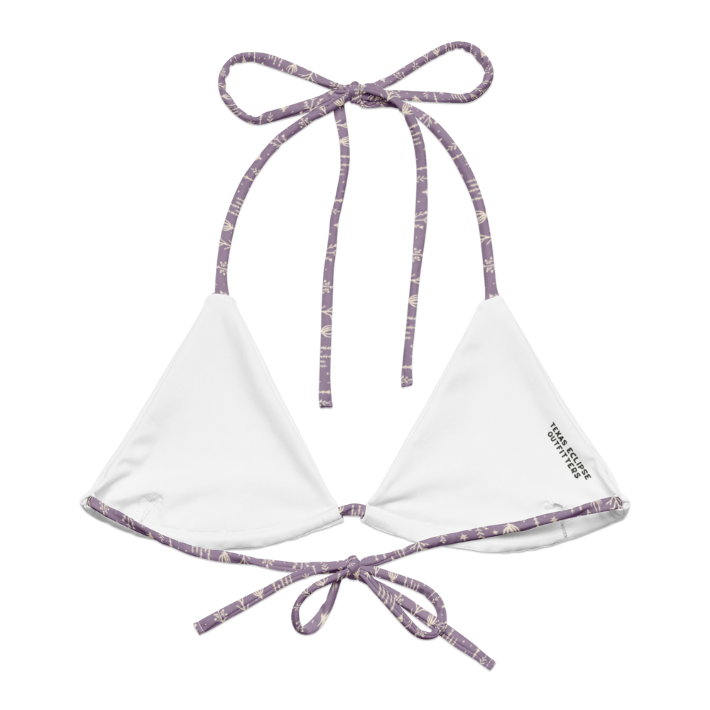 Ocotillo Sunrise: West Texas Blooms String Bikini Top