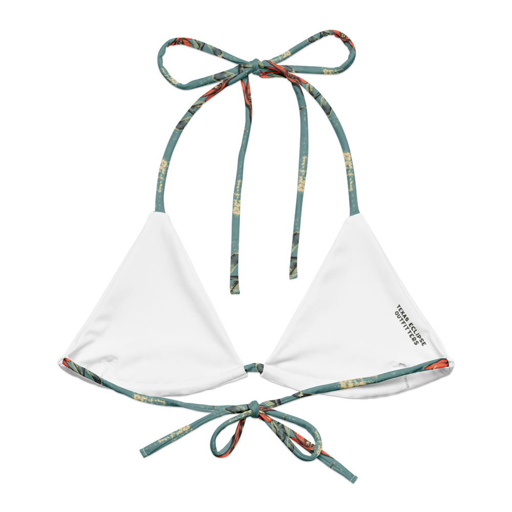 Cactus Aloha: Prickly Pear Blossom String Bikini Top
