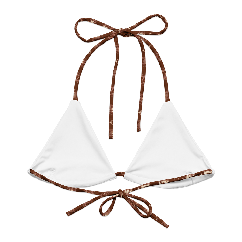 Wild Steer: Fiery Longhorn String Bikini Top