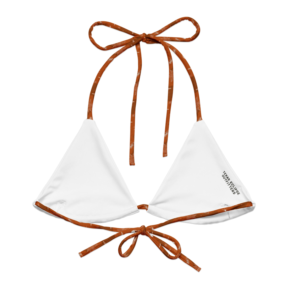 Deep Orange: Hooked On Heat String Bikini Top