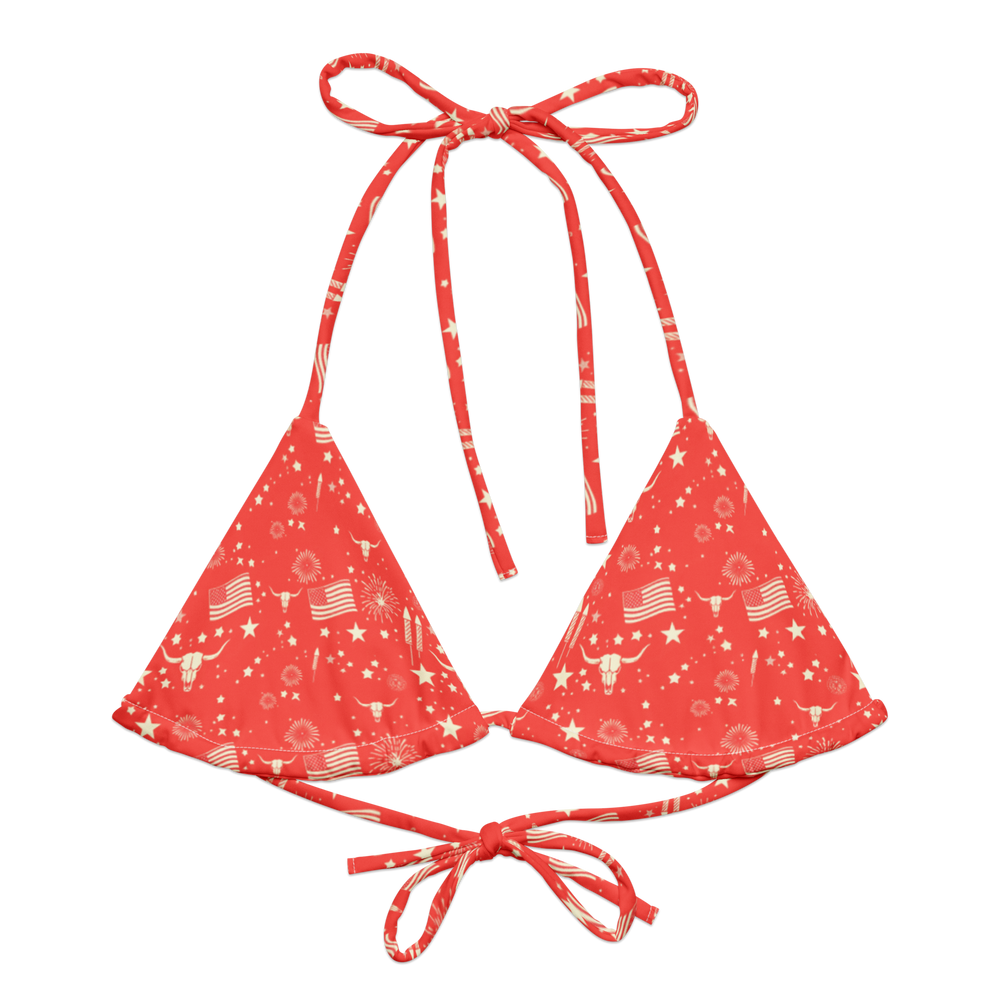 Starry Steer: An American Icon String Bikini Top