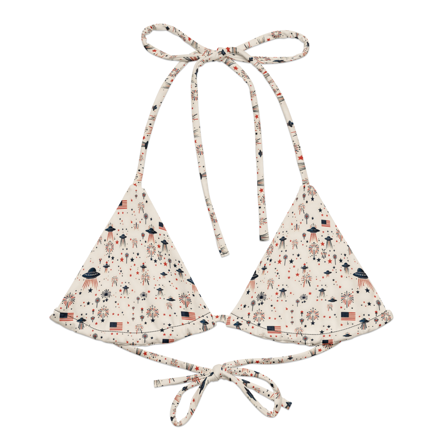 Patriot Wings: A Familiar Celebration String Bikini Top