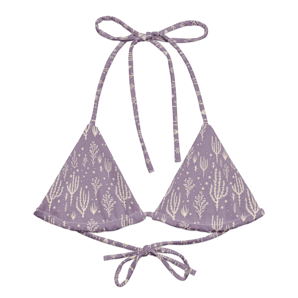 Ocotillo Sunrise: West Texas Blooms String Bikini Top
