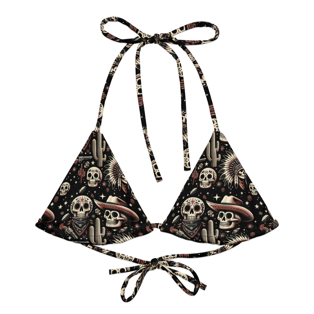 Renegade Revel: Outlaw Skull String Bikini Top