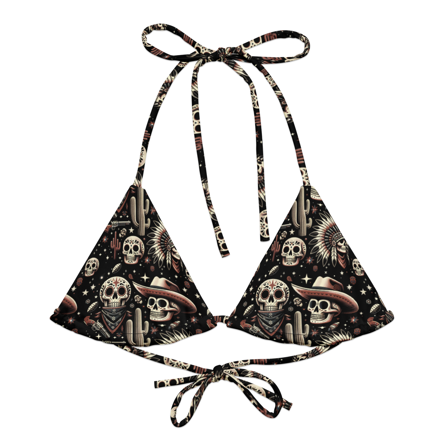 Renegade Revel: Outlaw Skull String Bikini Top