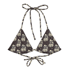 Space Renegade: Astronaut Calavera Outlaw String Bikini Top
