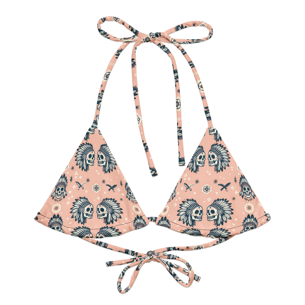 Warrior Calavera: Sunset Ceremonies String Bikini Top