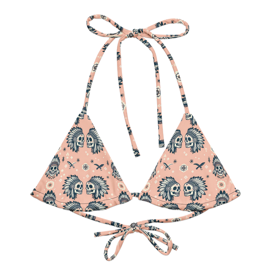 Warrior Calavera: Sunset Ceremonies String Bikini Top