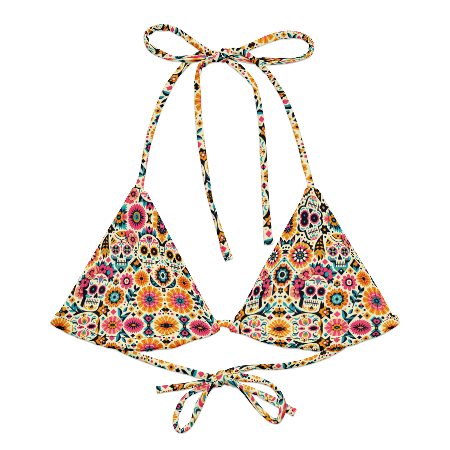 Calavera Dreams: Dia de los Muertos String Bikini Top