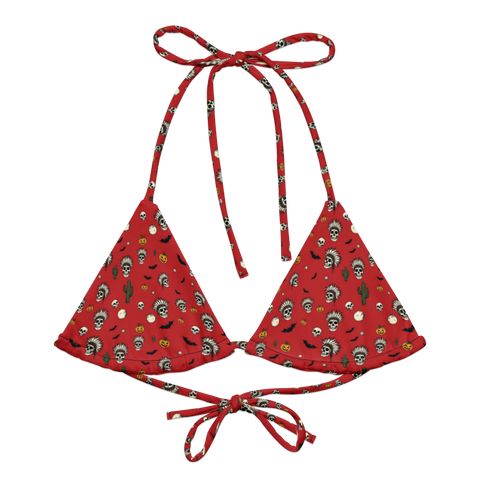 Sugar Skulls: Hallowed Ground String Bikini Top