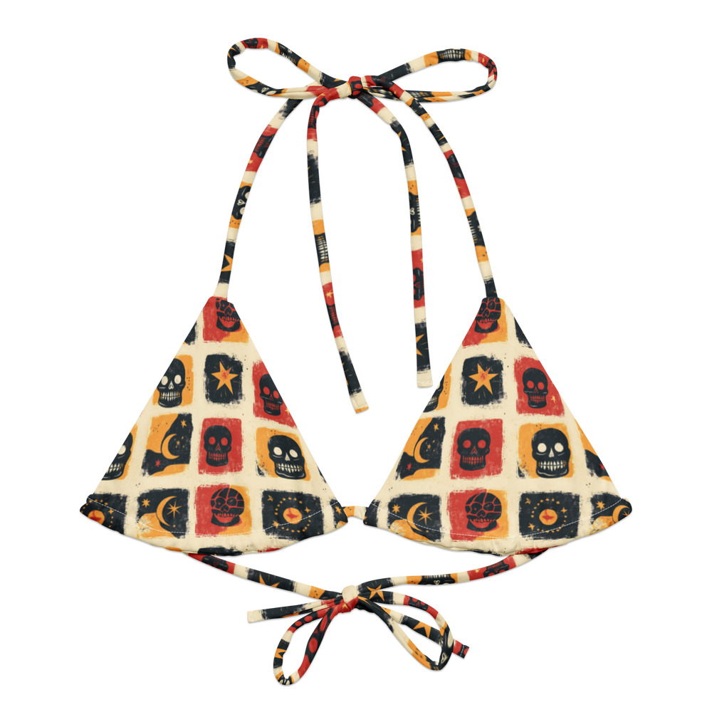 Grim Canyon: Skull Panel String Bikini Top