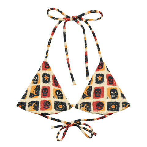 Grim Canyon: Skull Panel String Bikini Top