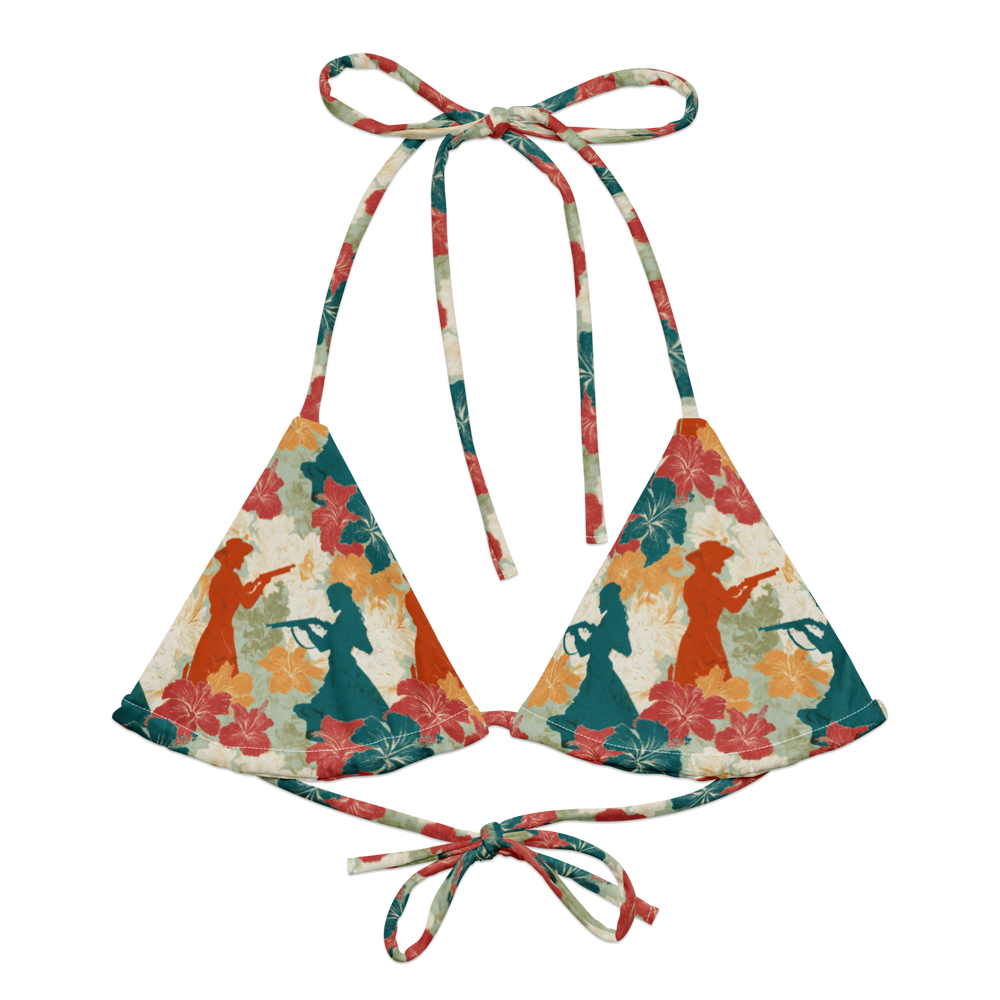 Hibiscus Draw: Gunfighter Showdown String Bikini Top