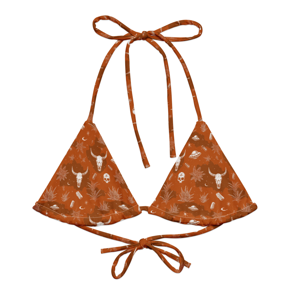 Deep Orange: Hooked On Heat String Bikini Top