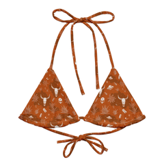 Deep Orange: Hooked On Heat String Bikini Top