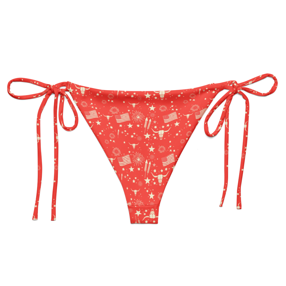 Starry Steer: An American Icon String Bikini Bottom