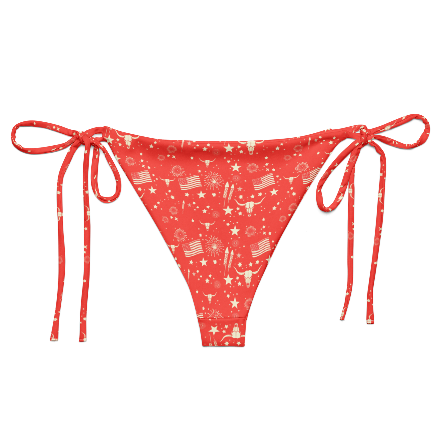 Starry Steer: An American Icon String Bikini Bottom