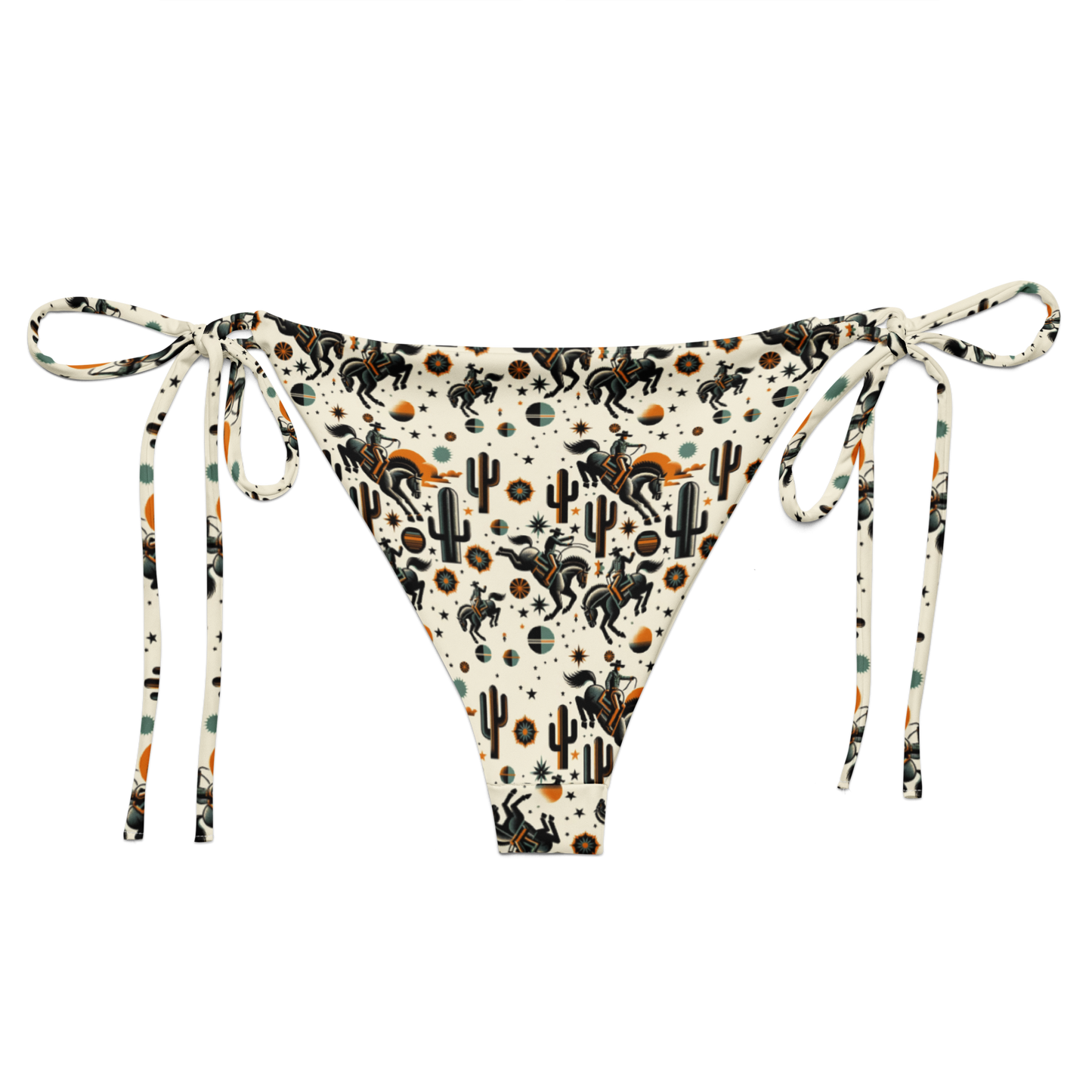 Cosmic Rodeo: Bucking Space Bronco String Bikini Bottom – Texas Eclipse ...